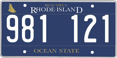 RI license plate 981121