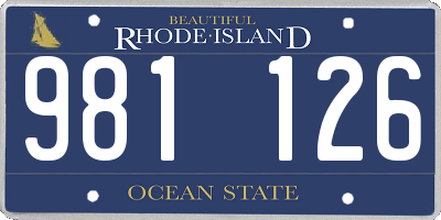 RI license plate 981126