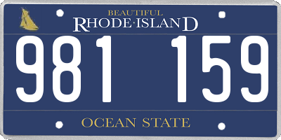 RI license plate 981159