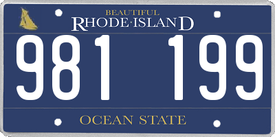 RI license plate 981199