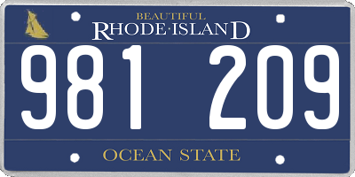 RI license plate 981209