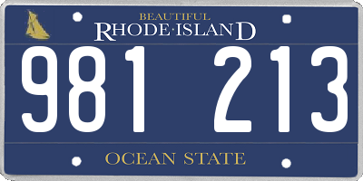 RI license plate 981213