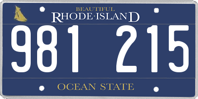 RI license plate 981215