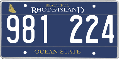 RI license plate 981224