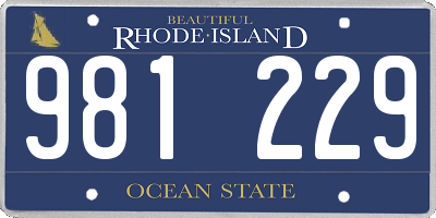 RI license plate 981229