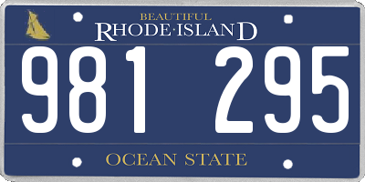 RI license plate 981295