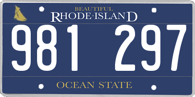 RI license plate 981297