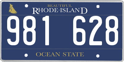 RI license plate 981628