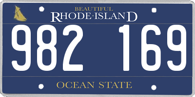 RI license plate 982169