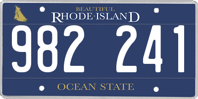RI license plate 982241
