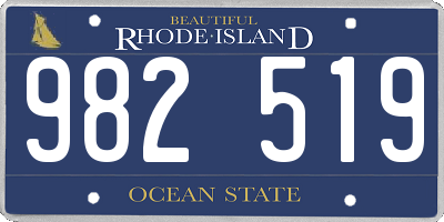 RI license plate 982519