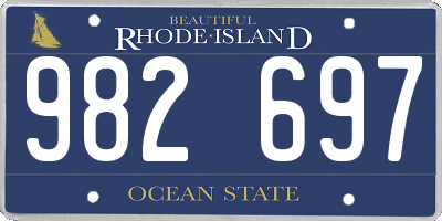 RI license plate 982697
