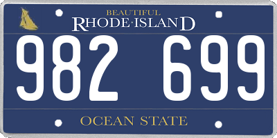 RI license plate 982699