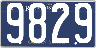 RI license plate 9829
