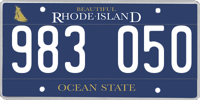 RI license plate 983050