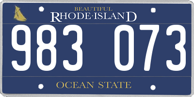 RI license plate 983073