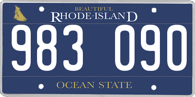 RI license plate 983090