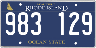 RI license plate 983129