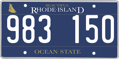 RI license plate 983150