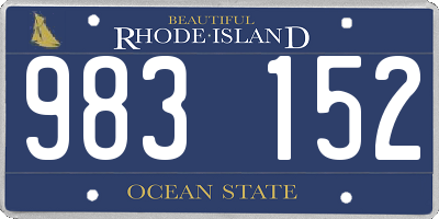 RI license plate 983152