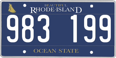 RI license plate 983199