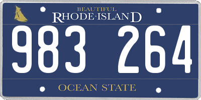 RI license plate 983264