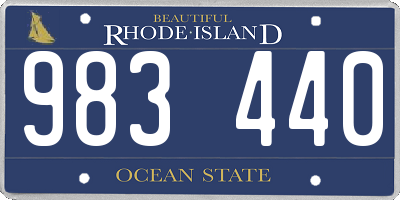 RI license plate 983440