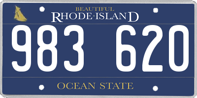 RI license plate 983620