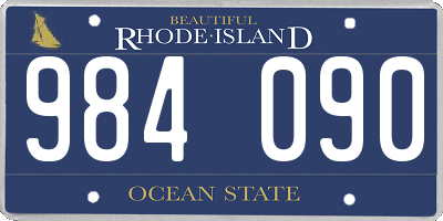 RI license plate 984090