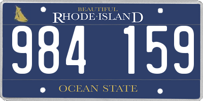 RI license plate 984159