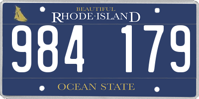 RI license plate 984179