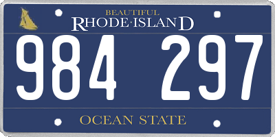 RI license plate 984297