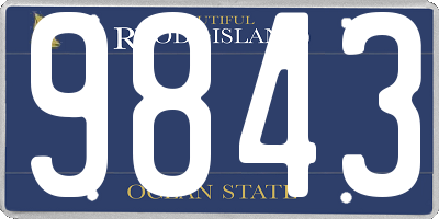 RI license plate 9843
