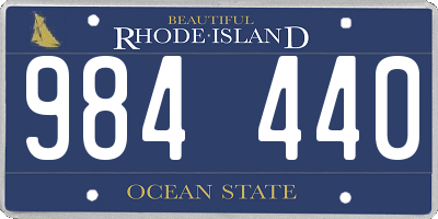 RI license plate 984440