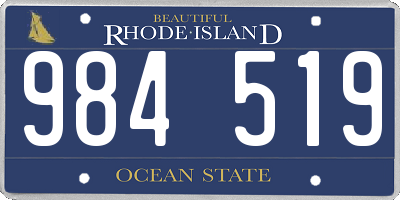 RI license plate 984519