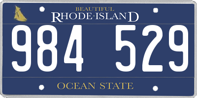 RI license plate 984529