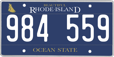RI license plate 984559