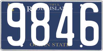 RI license plate 9846