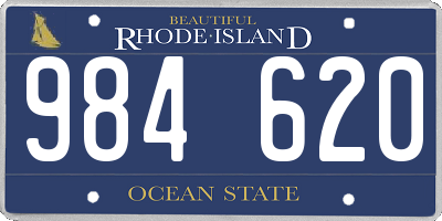 RI license plate 984620