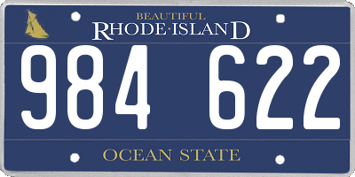 RI license plate 984622