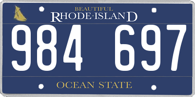 RI license plate 984697