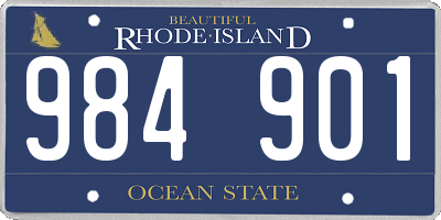 RI license plate 984901