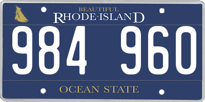 RI license plate 984960