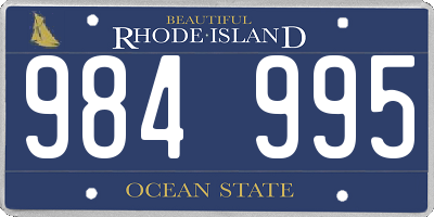 RI license plate 984995