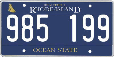 RI license plate 985199