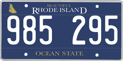 RI license plate 985295