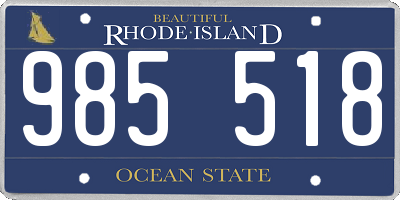 RI license plate 985518