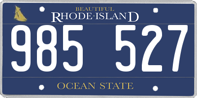 RI license plate 985527