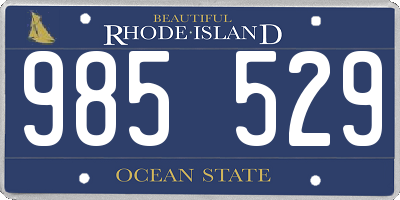 RI license plate 985529