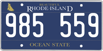 RI license plate 985559